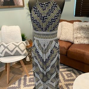 London Times key hole maxi dress sz 8